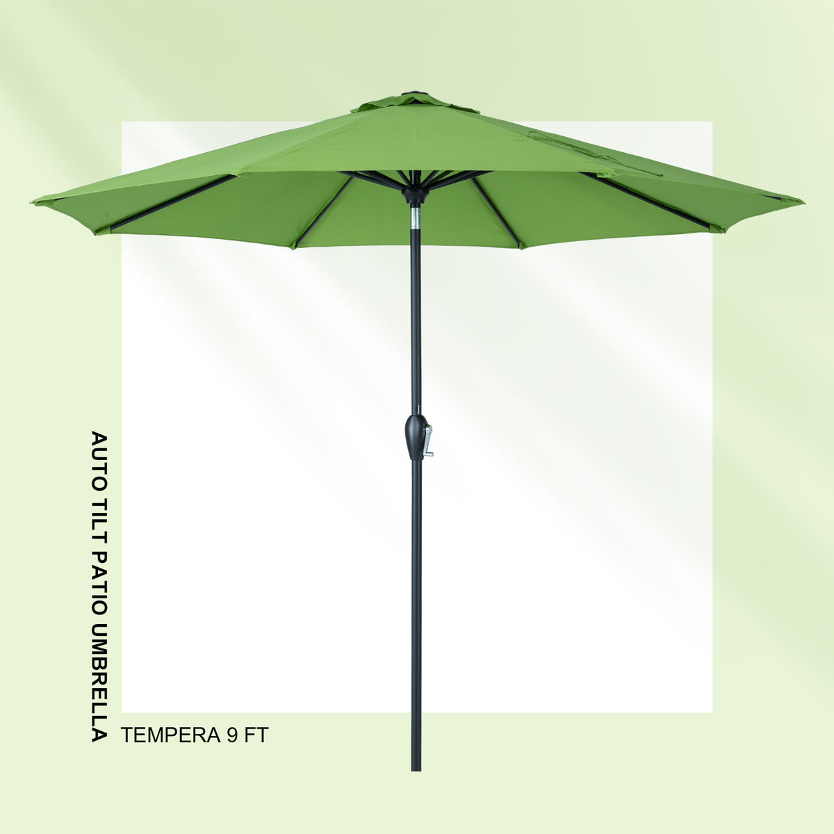 lime green tilt patio umbrella Tempera 9Ft Auto Tilt Flora Patio Umbrella Green – Tempera Patio