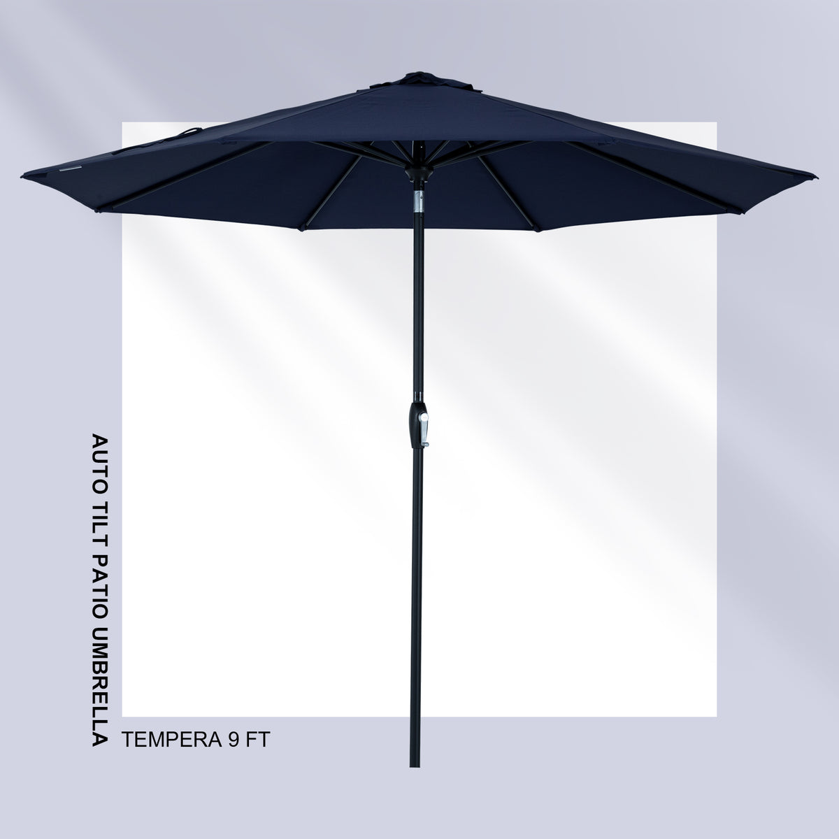 9 foot navy patio umbrella Tempera 9Ft Auto Tilt Flora Patio Umbrella Navy – Tempera Patio