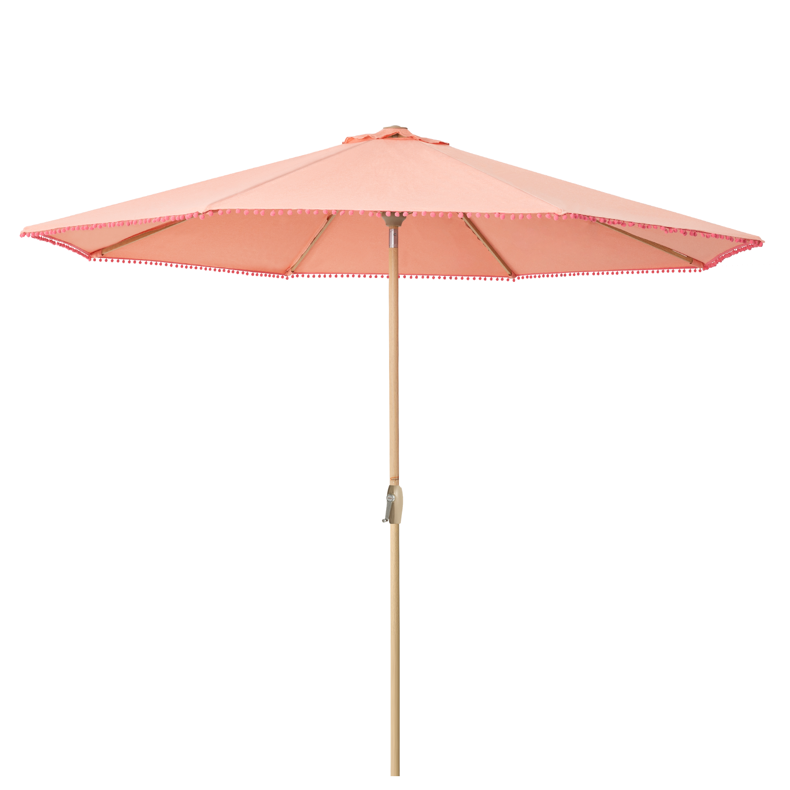 coral and aqua patio umbrella Tempera 10Ft Auto Tilt Flora Patio Umbrella Tassel Coral Red – Tempera Patio