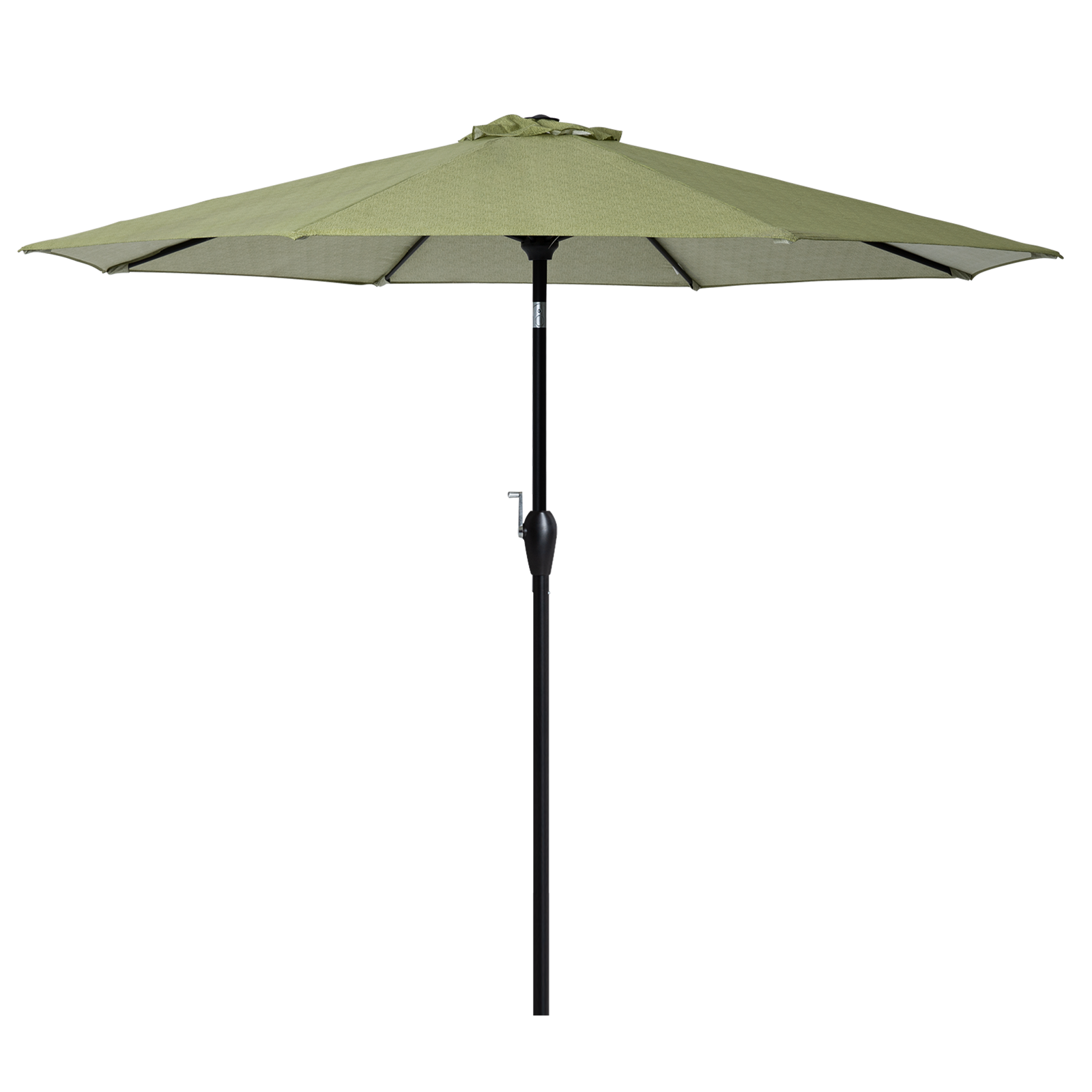 green offset patio umbrella Tempera 9Ft Push Button Tilt Flora Patio Umbrella Green Stripe