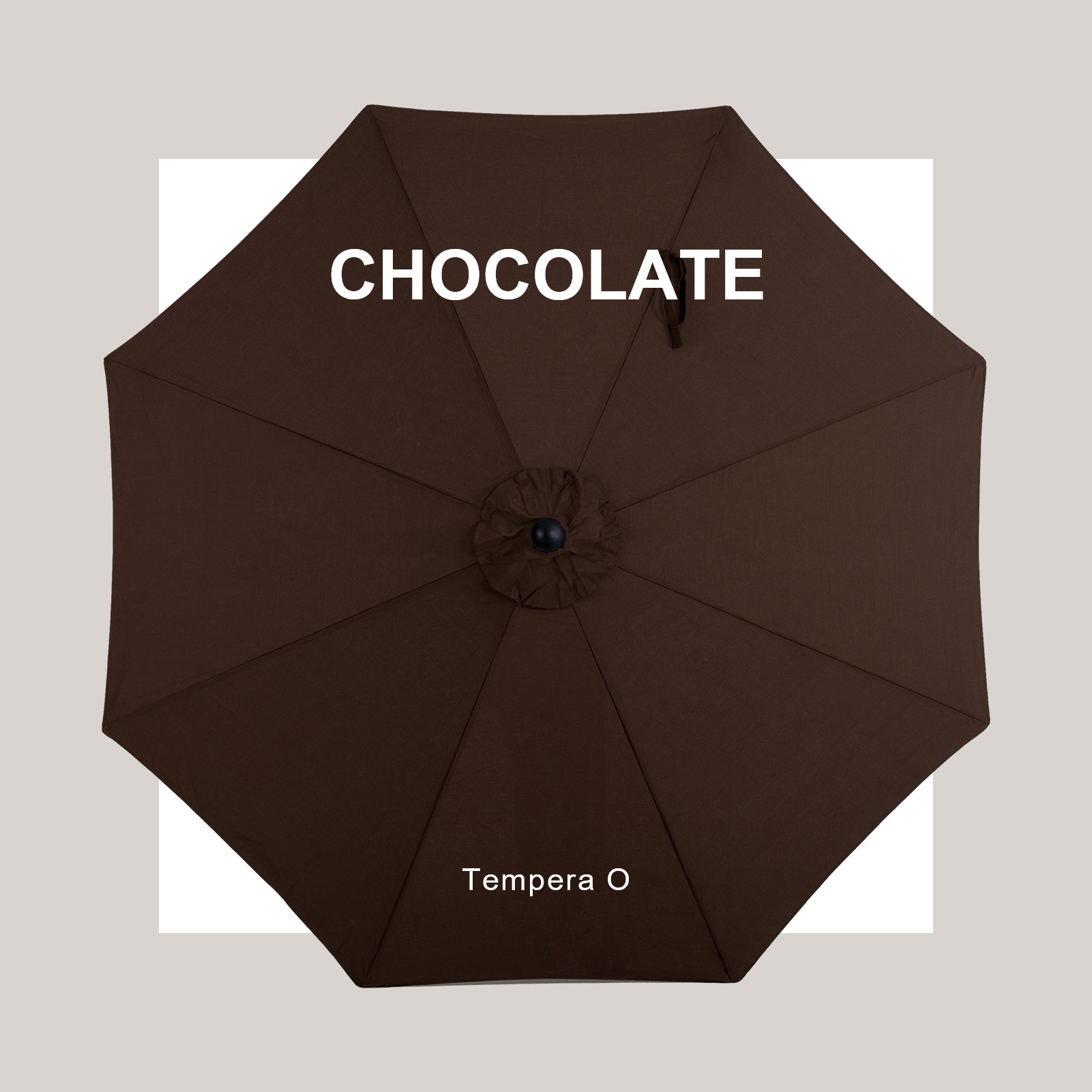 Tempera 10Ft Auto Tilt Flora Patio Umbrella Chocolate – Tempera Patio