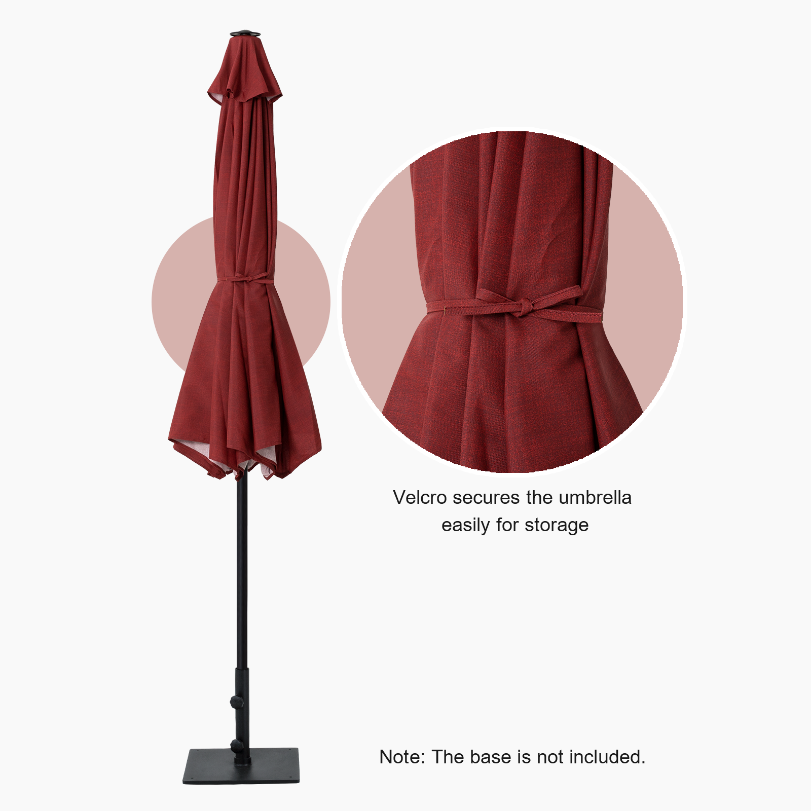 chili patio umbrella Tempera 9Ft Push Button Tilt Flora Patio Umbrella Chili Stripe – Tempera Patio